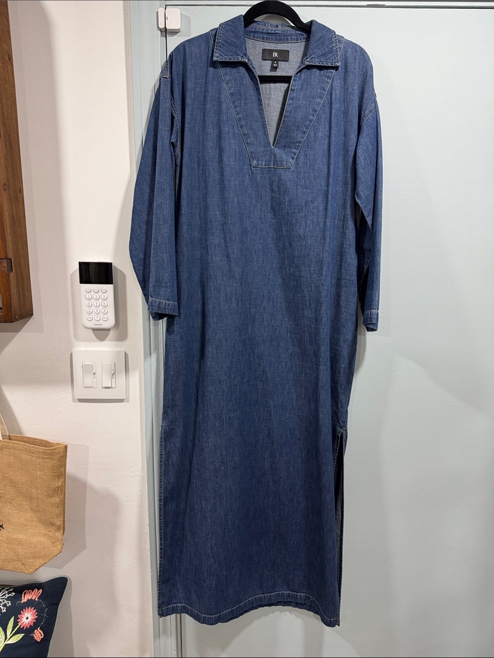 BANANA REPUBLIC S 6 Denim Maxi Dress Medium Wash